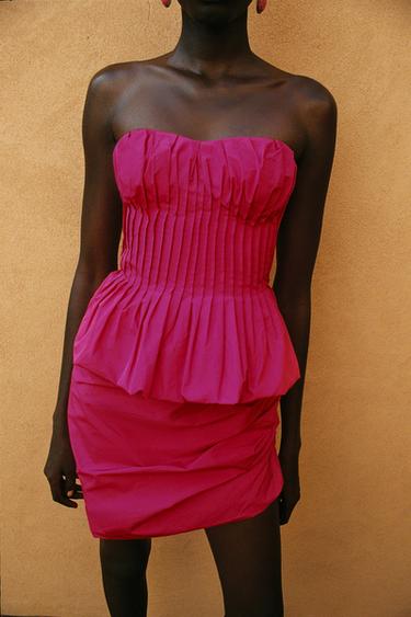 MINI BANDEAU DRESS - Fuchsia by Zara