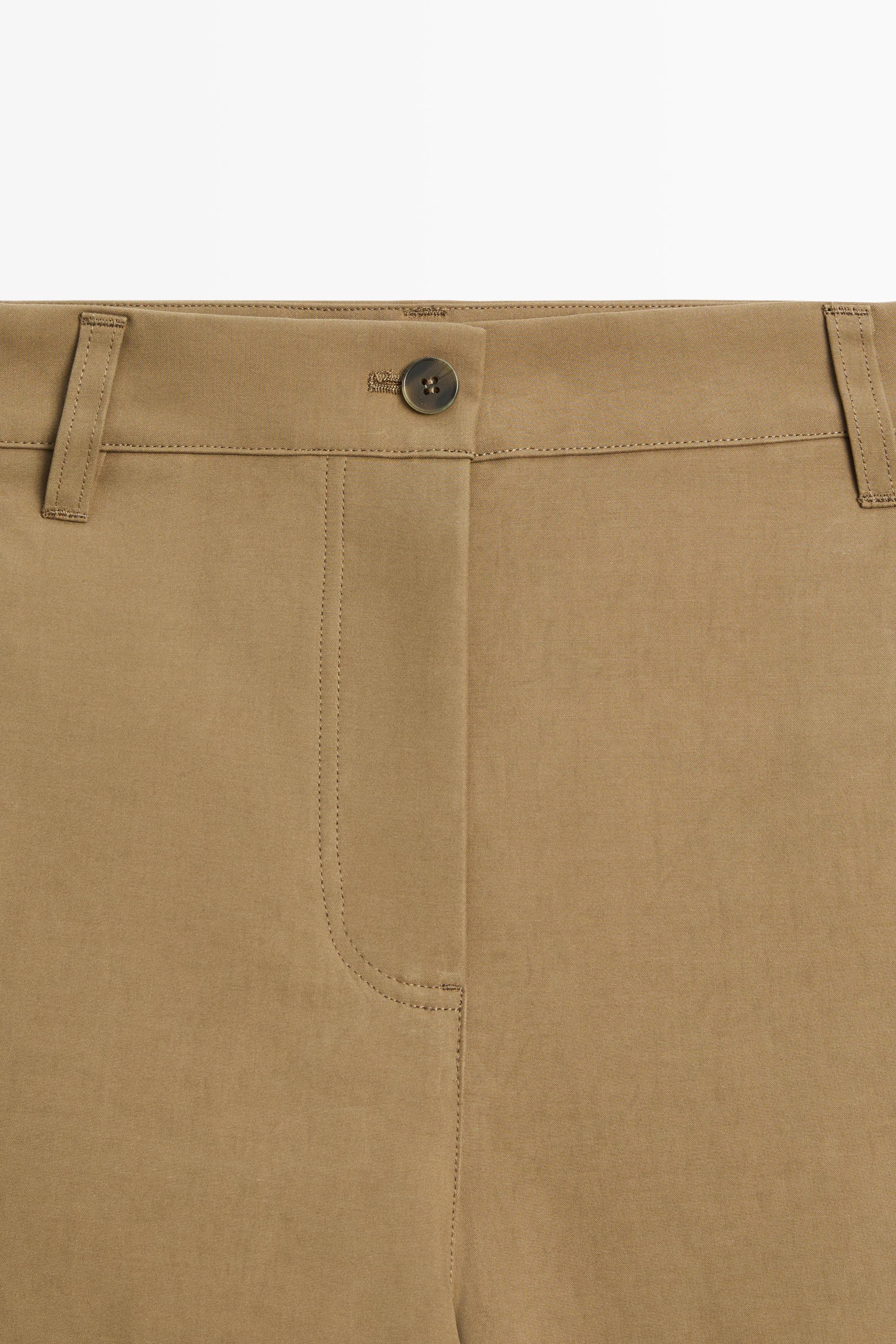 Pantalon barrel fit à plis latéraux
