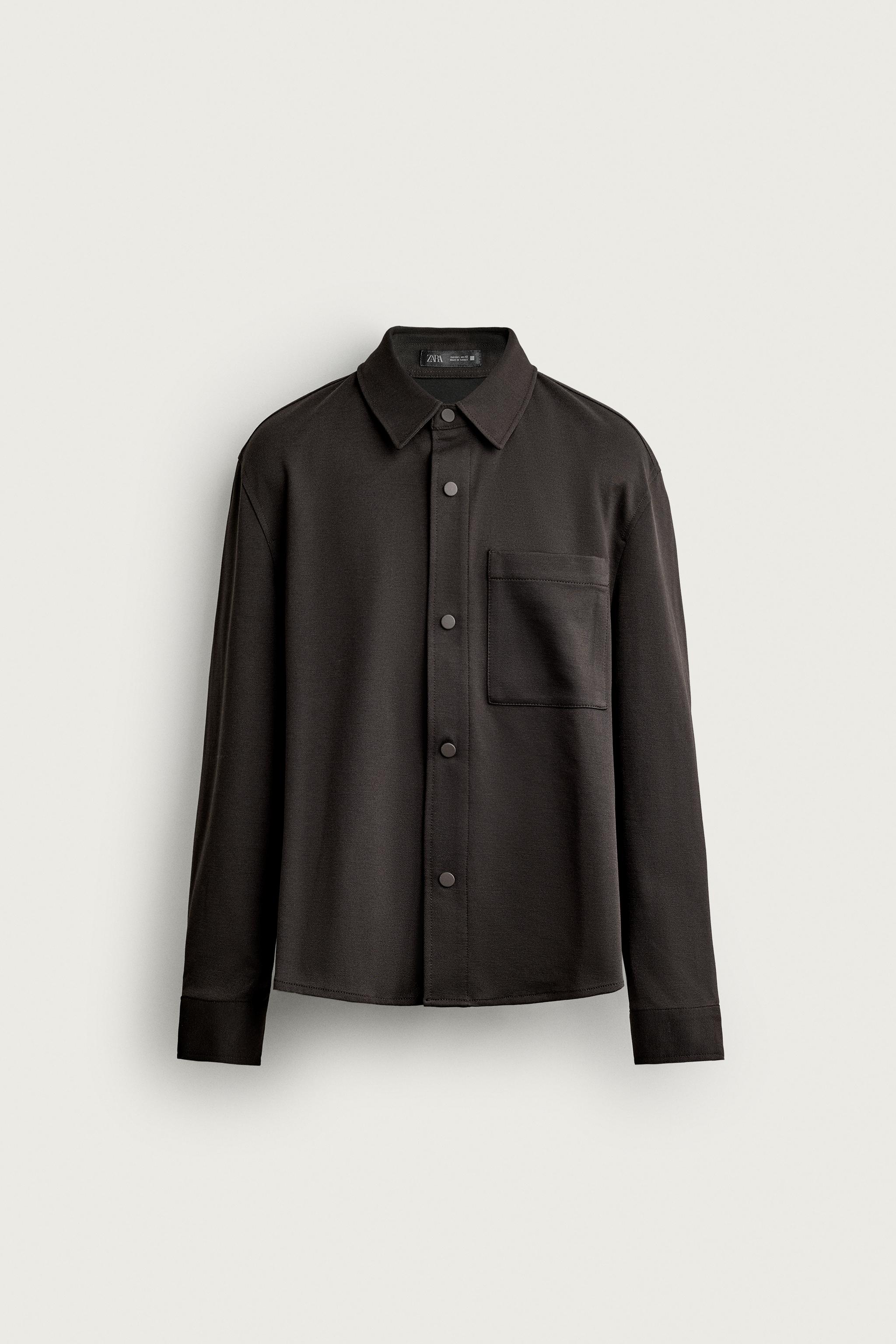 NON-IRON COMFORT OVERSHIRT — Chocolate