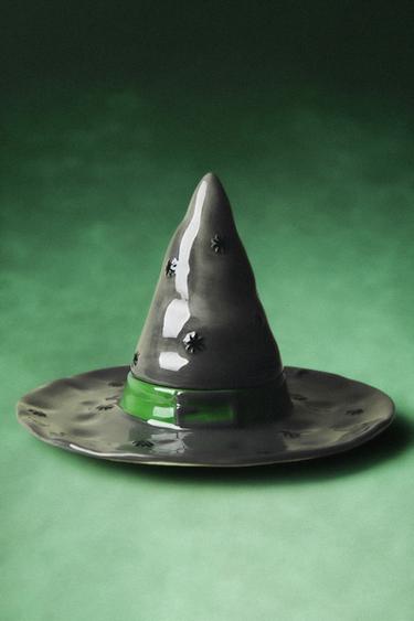 ASSIETTE EN CÉRAMIQUE POUR ENFANT BONNET DE SORCIÈRE - Gris de Zara