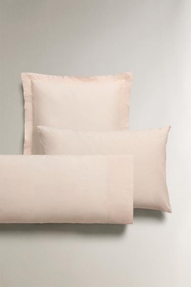 PERCALE PILLOWCASE (200 THREAD COUNT) - Pink by Zara