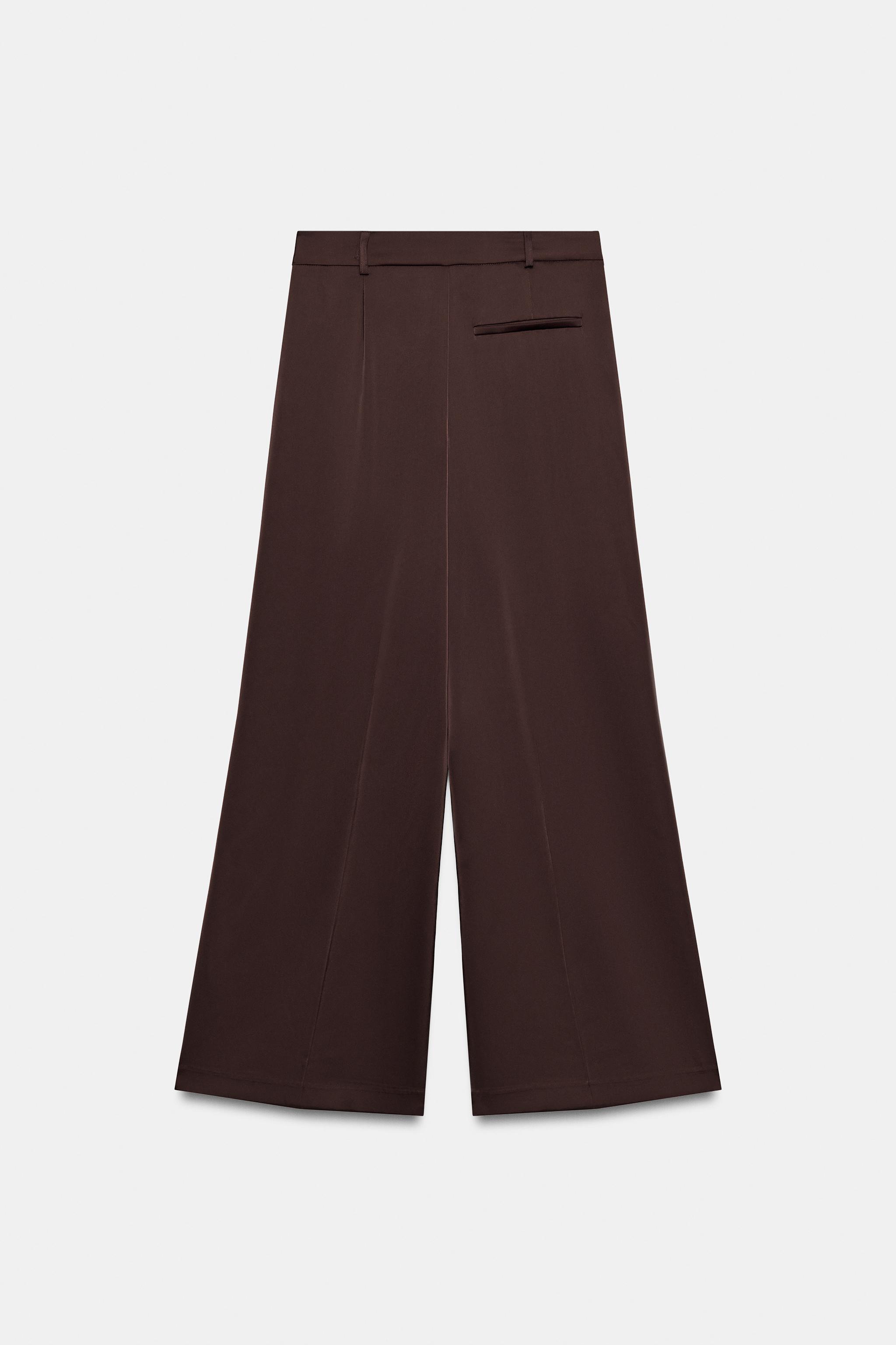 PANTALON SATINÉ PLI