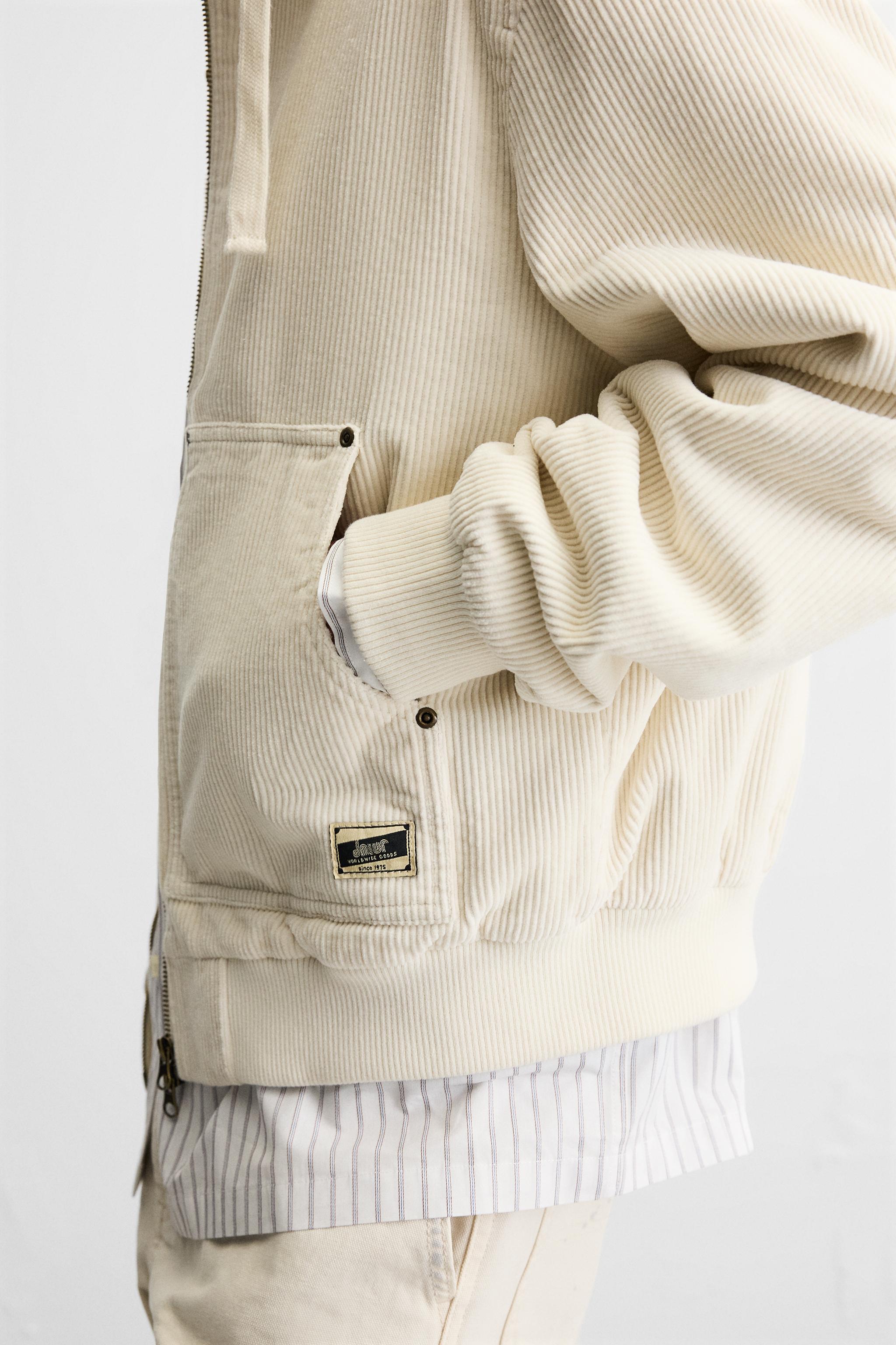 CORDUROY PADDED JACKET - Ecru | ZARA United States