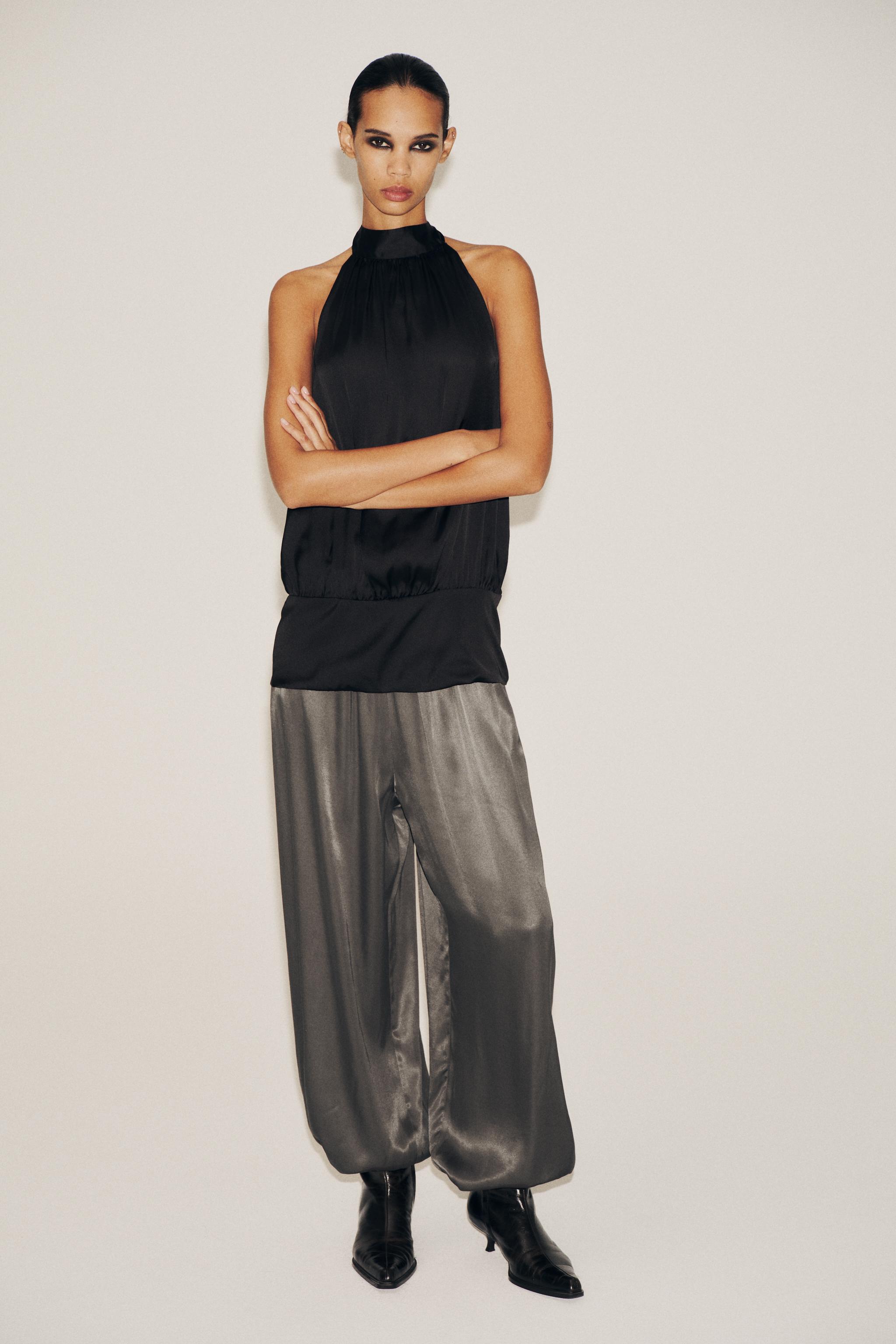PANTALON SATINÉ BOUFFANT