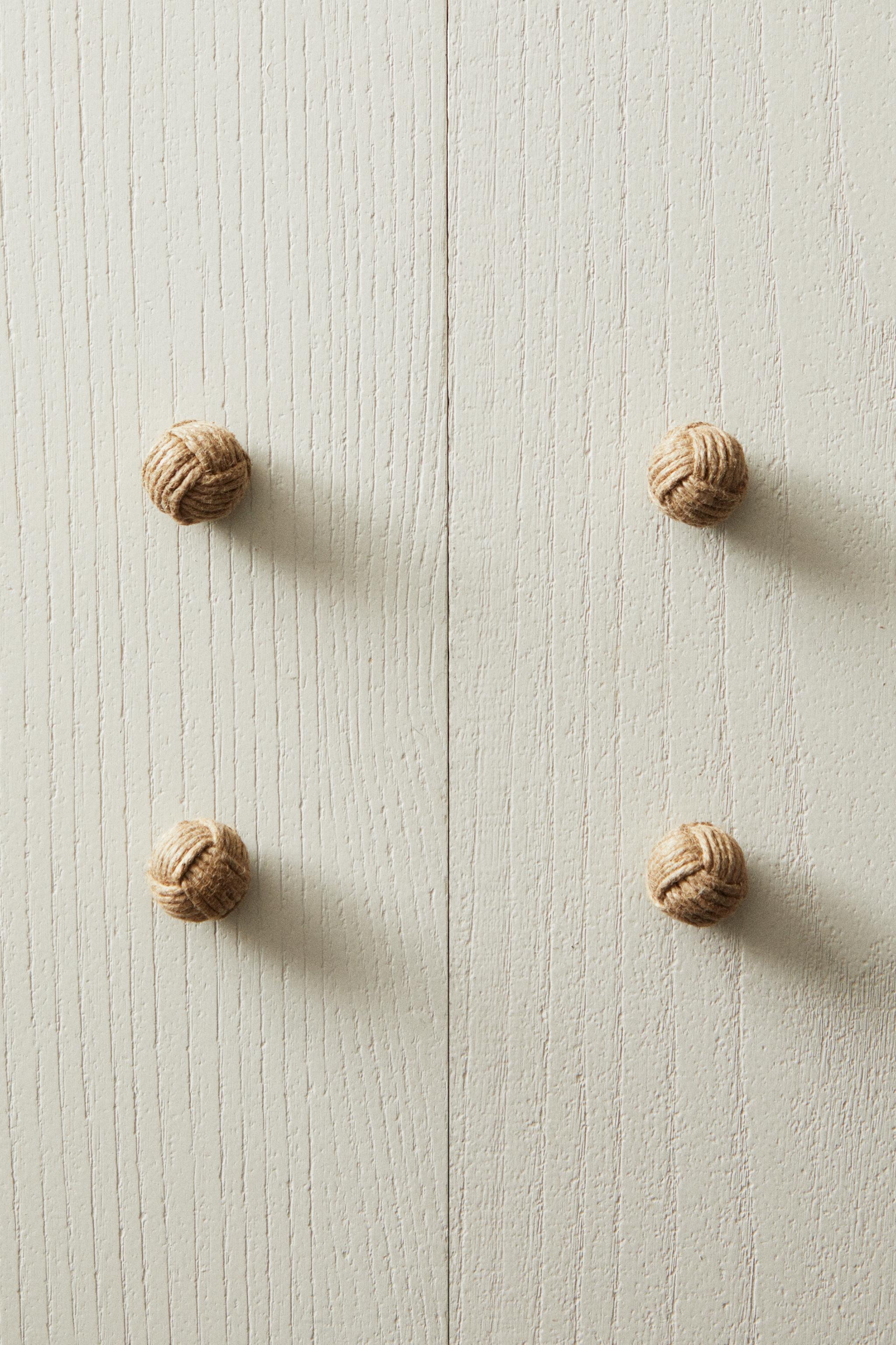SET OF MINI KNOT KNOBS (SET OF 4) - Light beige | ZARA United States