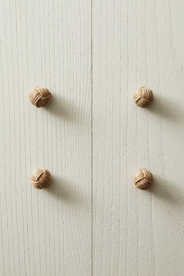 PACK OF MINI KNOT DOOR KNOBS (PACK OF 4) - Light beige by Zara - Image 7