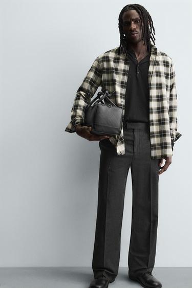 RUBBERISED TEXTURED CROSSBODY BAG - Black by Zara - Image 0