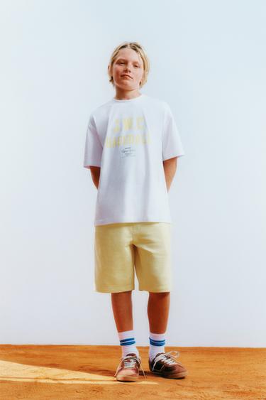VARSITY JOGGING T-SHIRT - White by Zara - Image 4