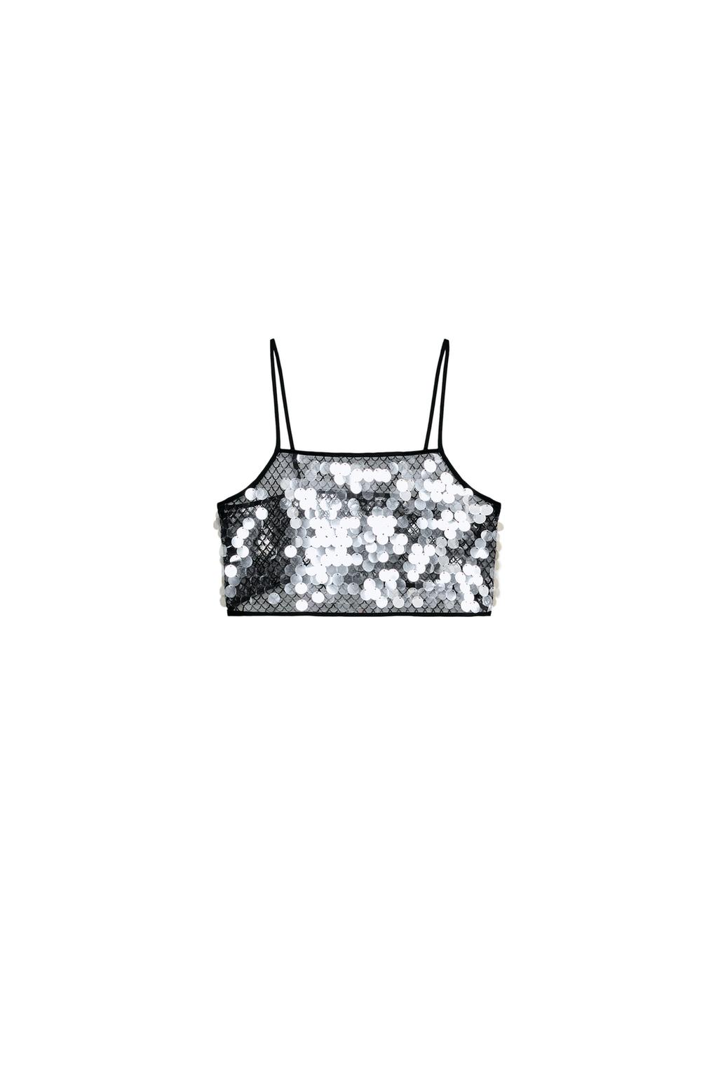 SEQUIN CROP TOP - image 3