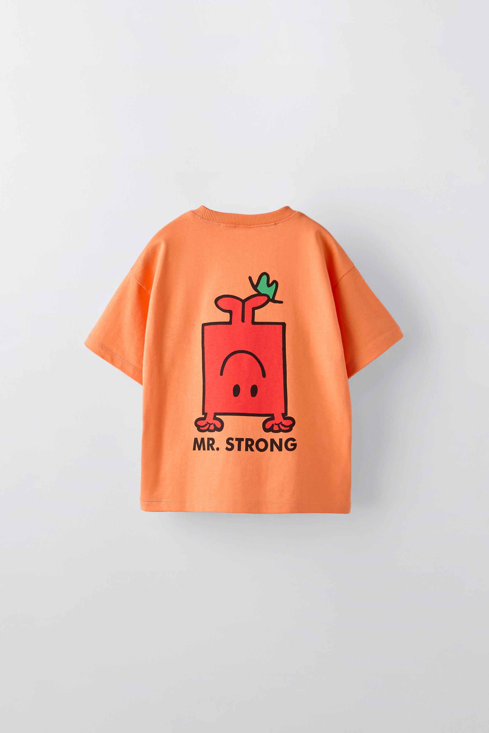 Zara Mr. Men Little Miss T Shirt Orange Kids