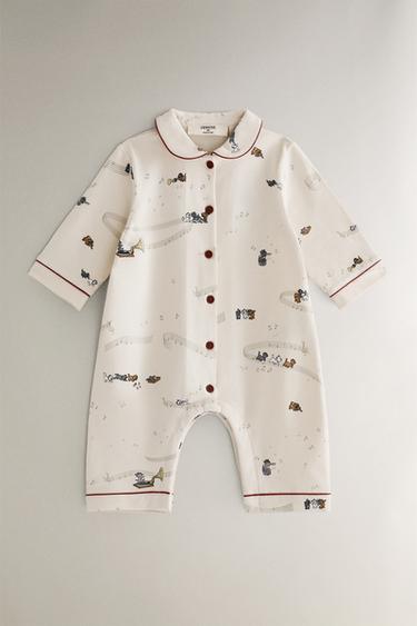 BABY-STRAMPLER ARISTOCATS ©DISNEY WEIHNACHTEN - Cremefarben von Zara - Bild 0