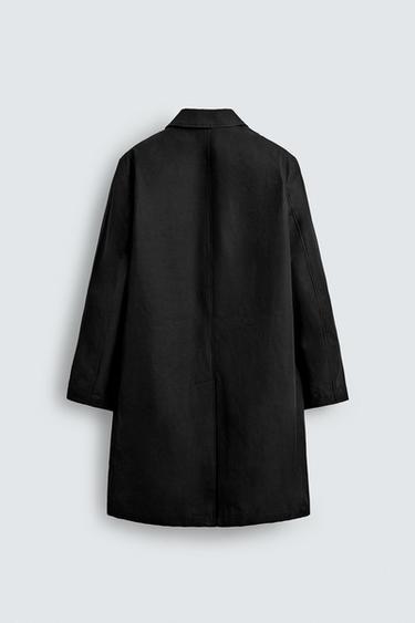 LIMITED EDITION CONTRAST TRENCH COAT - Black by Zara