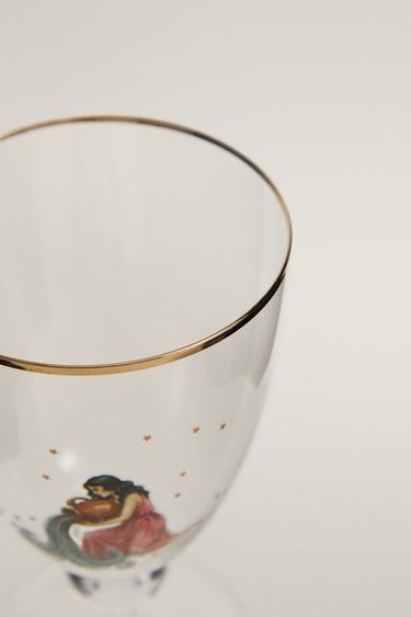 AQUARIUS ZODIAC GLASS | MARISA BERENSON - Transparent by Zara - Image 1