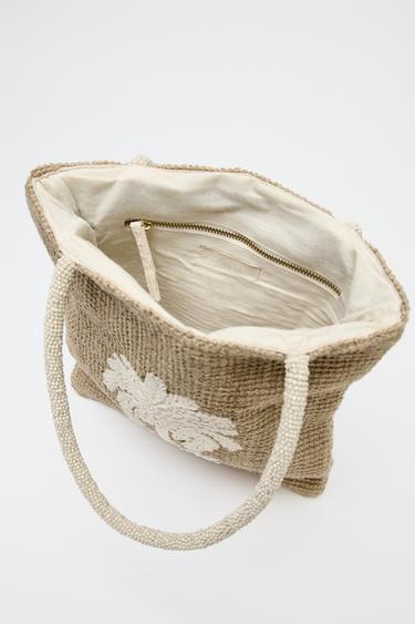 SHOPPER BAG - Light beige by Zara - Image 4