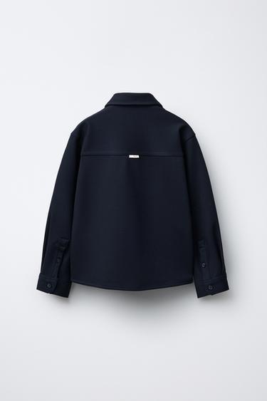 SURCHEMISE BASIQUE POCHE - Bleu marine de Zara - Image 1