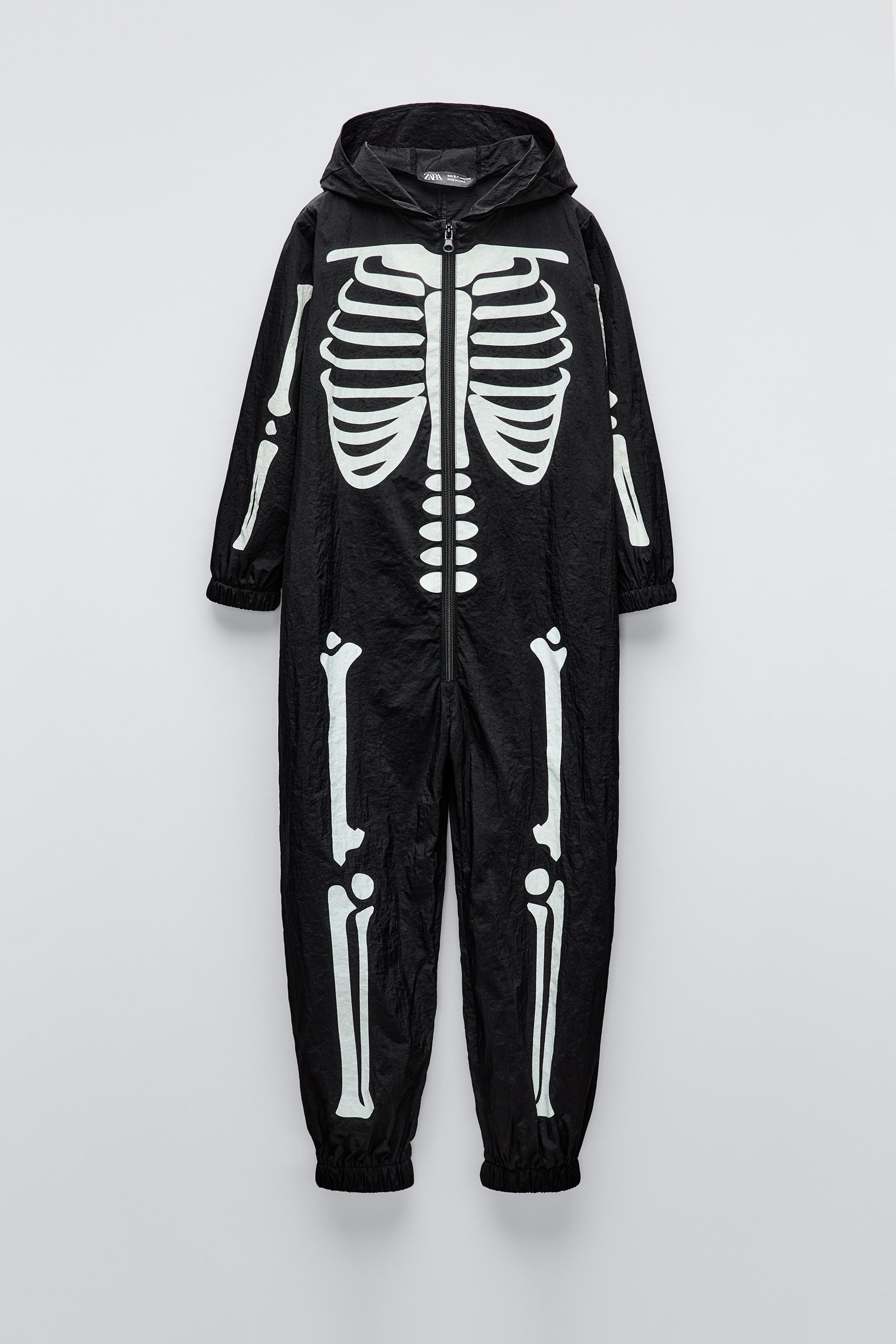 SKELETON COSTUME JUMPSUIT