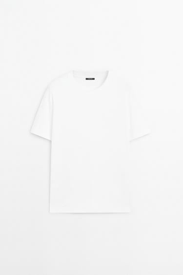 Zara 100% cotton short sleeve T-shirt - White - Image 0
