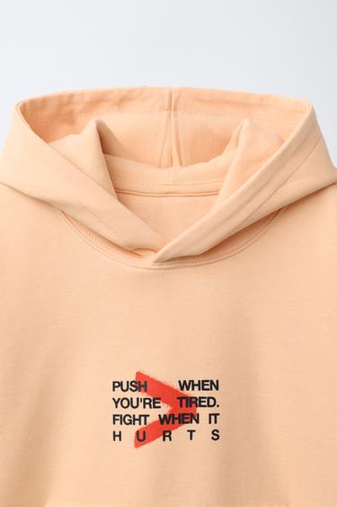 SWEAT SPORT INTERLOCK - Orange clair de Zara - Image 2