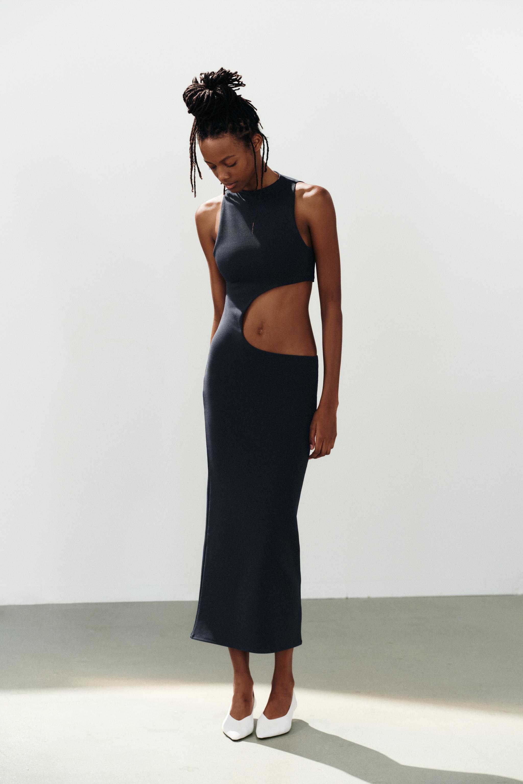 ROBE MI-LONGUE OUVERTURE STRETCH