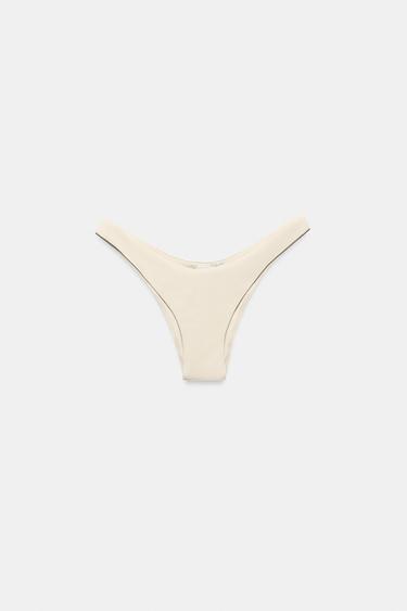 PLAIN BIKINI BOTTOMS - Ecru by Zara