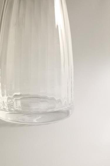 EMBOSSED WAVY GLASS PITCHER - 990 by Zara - Image 3