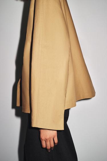 ZW COLLECTION COTTON OVERSHIRT - Caramel by Zara - Image 4