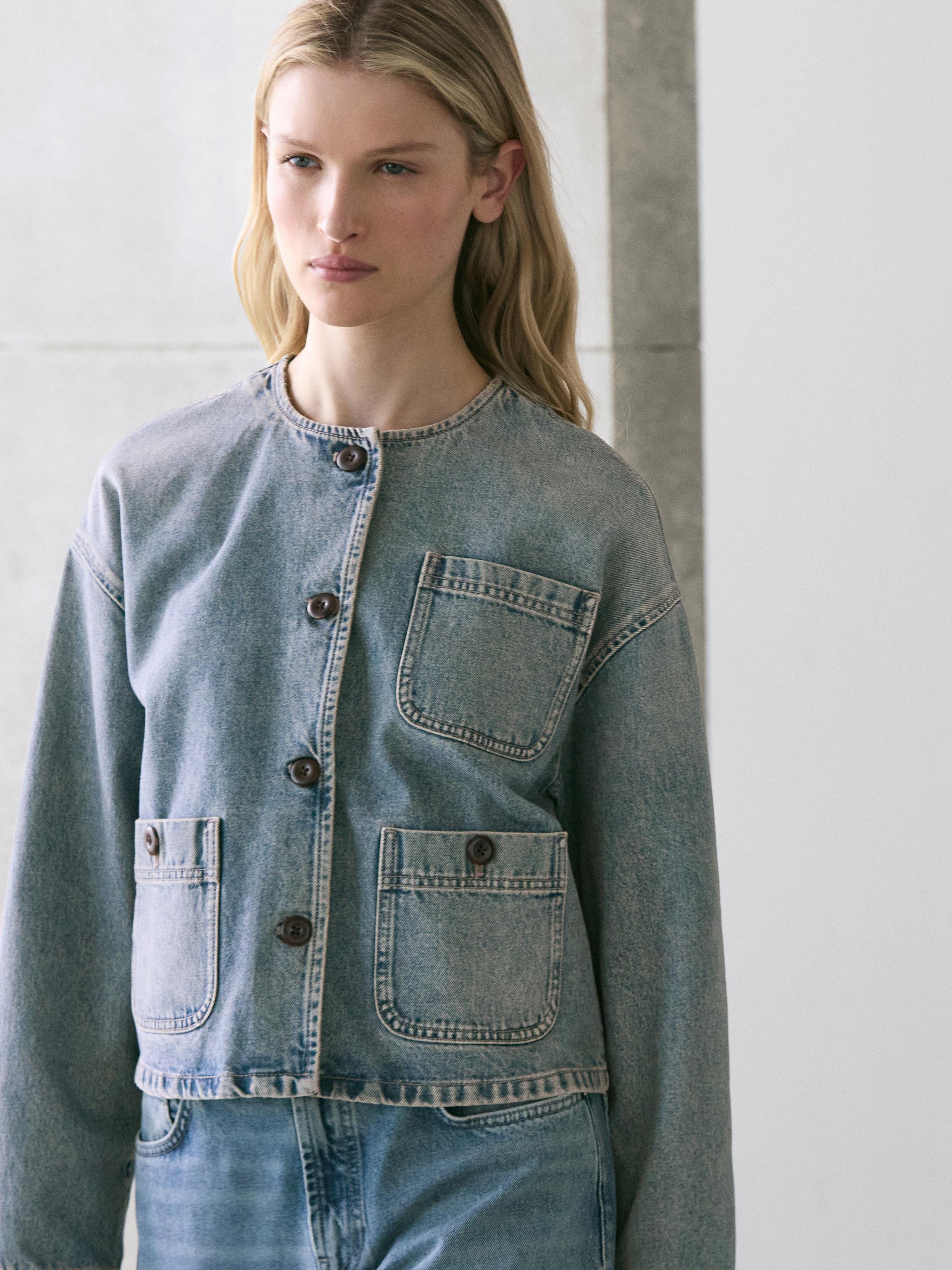 Short denim jacket