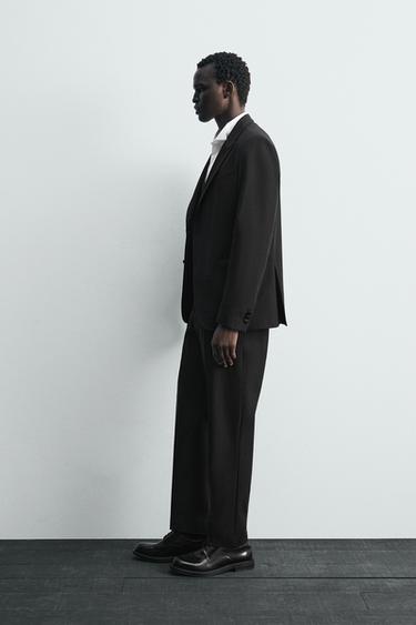 WOOL BLEND SLIM FIT DINNER JACKET - Black by Zara - Image 3