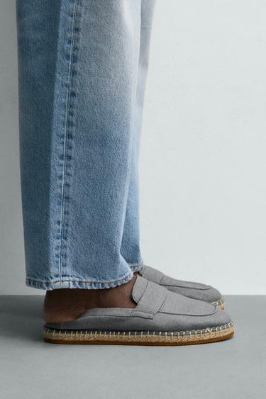 ESPADRILLES EN TISSU - Bleu de Zara - Image 1