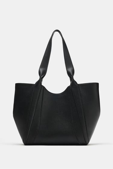 BOLSO MAXI SHOPPER - Negro de Zara