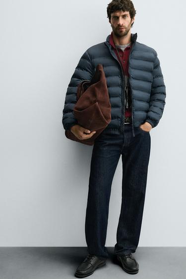 VESTE MATELASSÉE LÉGÈRE DÉPERLANTE - Bleu marine de Zara - Image 5
