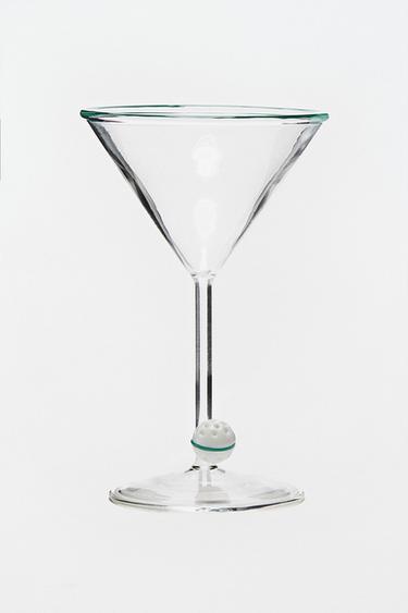 GOLF BALL COCKTAIL GLASS - Green by Zara