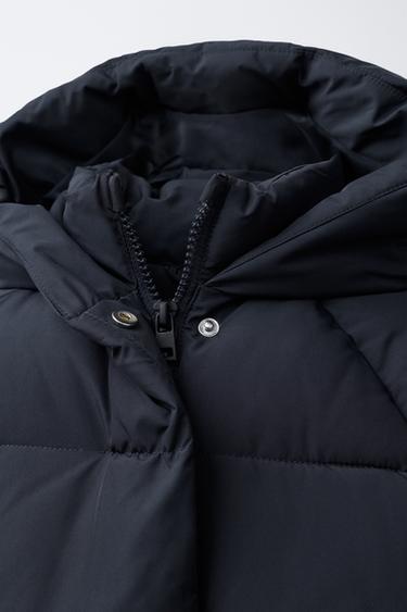 HOODED PADDED JACKET - Blue by Zara