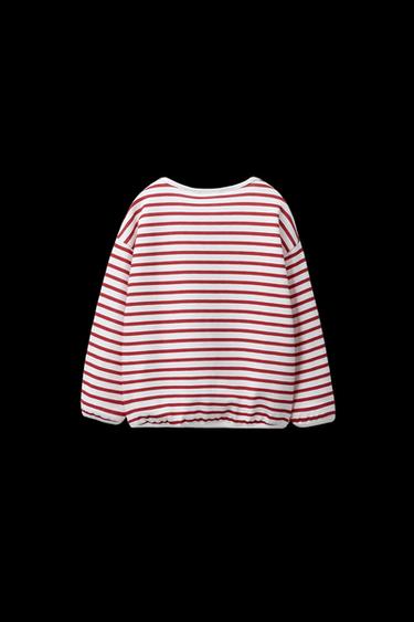 Zara STRIPED MINNIE MOUSE © DISNEY T-SHIRT - Red