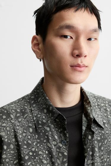 ABSTRACT PRINT SHIRT - Grey by Zara - Image 4