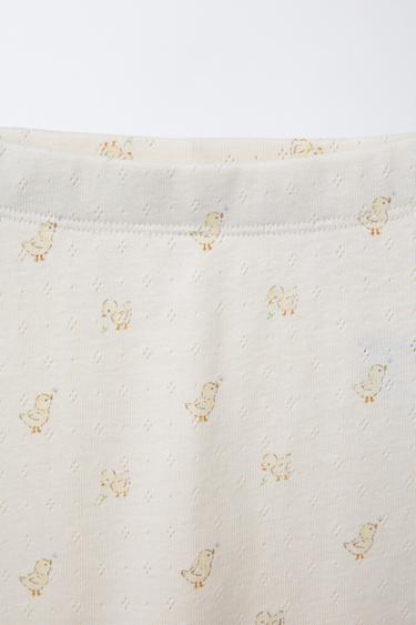 TWO-PACK OF POINTELLE PRINT LEGGINGS - Oyster-white by Zara - Image 3