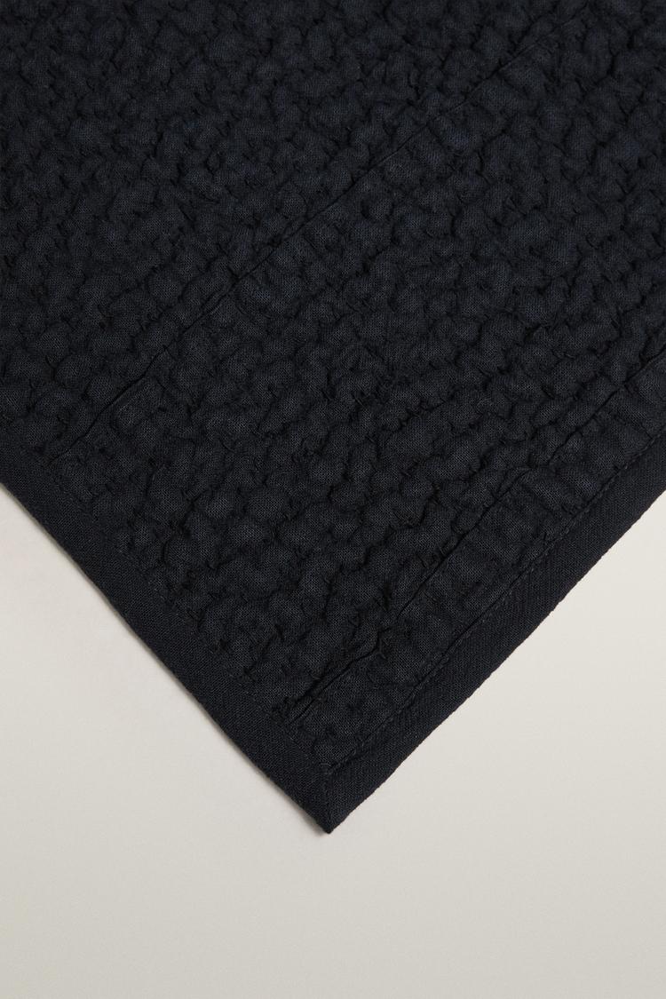 COTTON KANTHA BLANKET — Blue