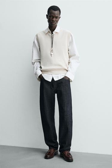 MOCASÍN VESTIR ANTIFAZ - Marrón de Zara