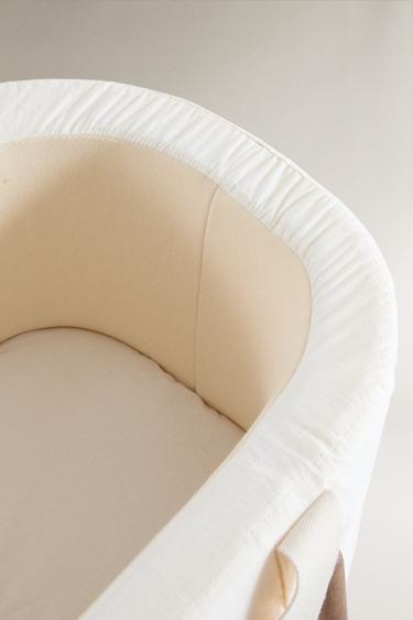 BEECH WOOD BABY MOSES BASKET | CHARLIE CRANE - Brown by Zara - Image 2