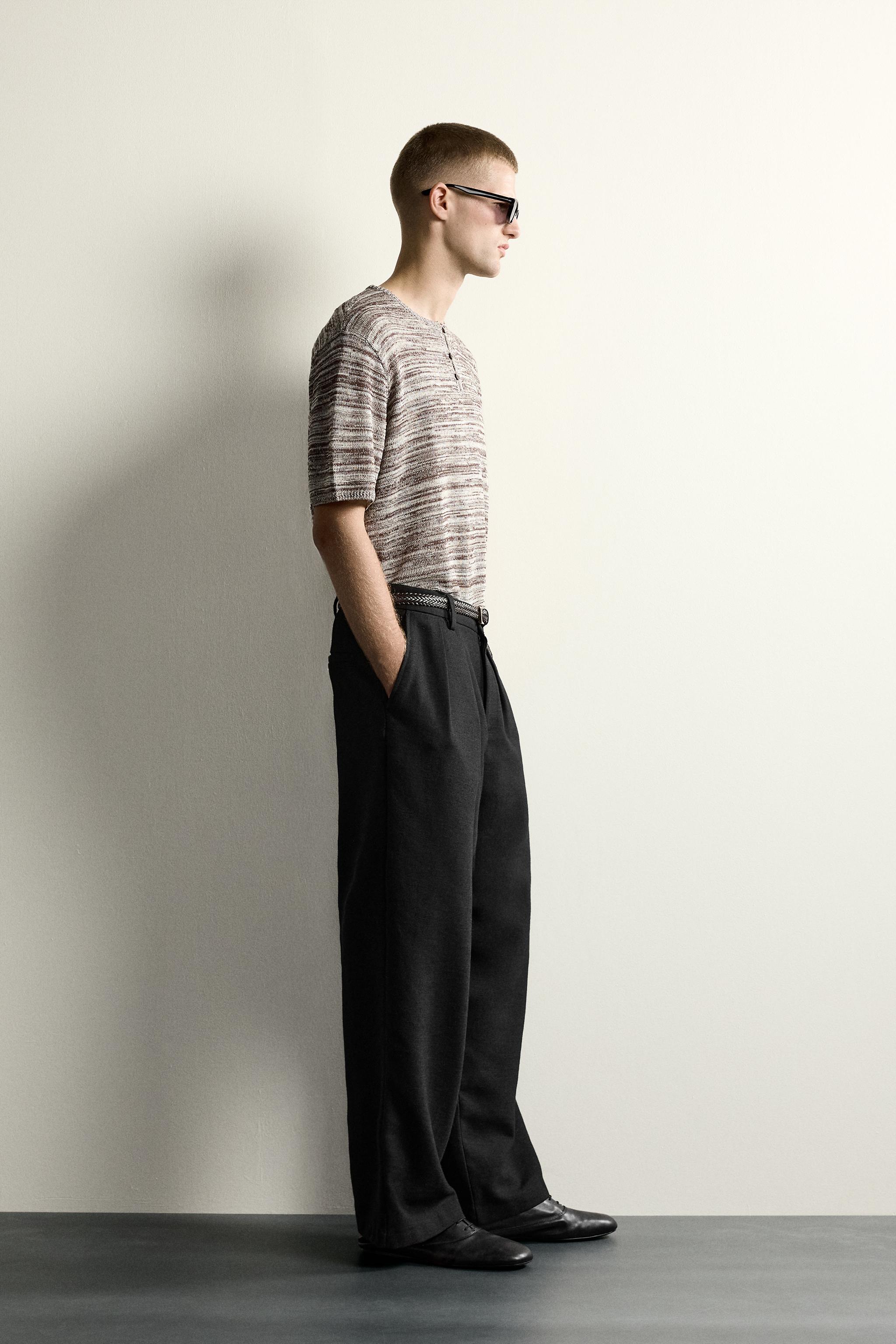 KNIT HENLEY SHIRT
