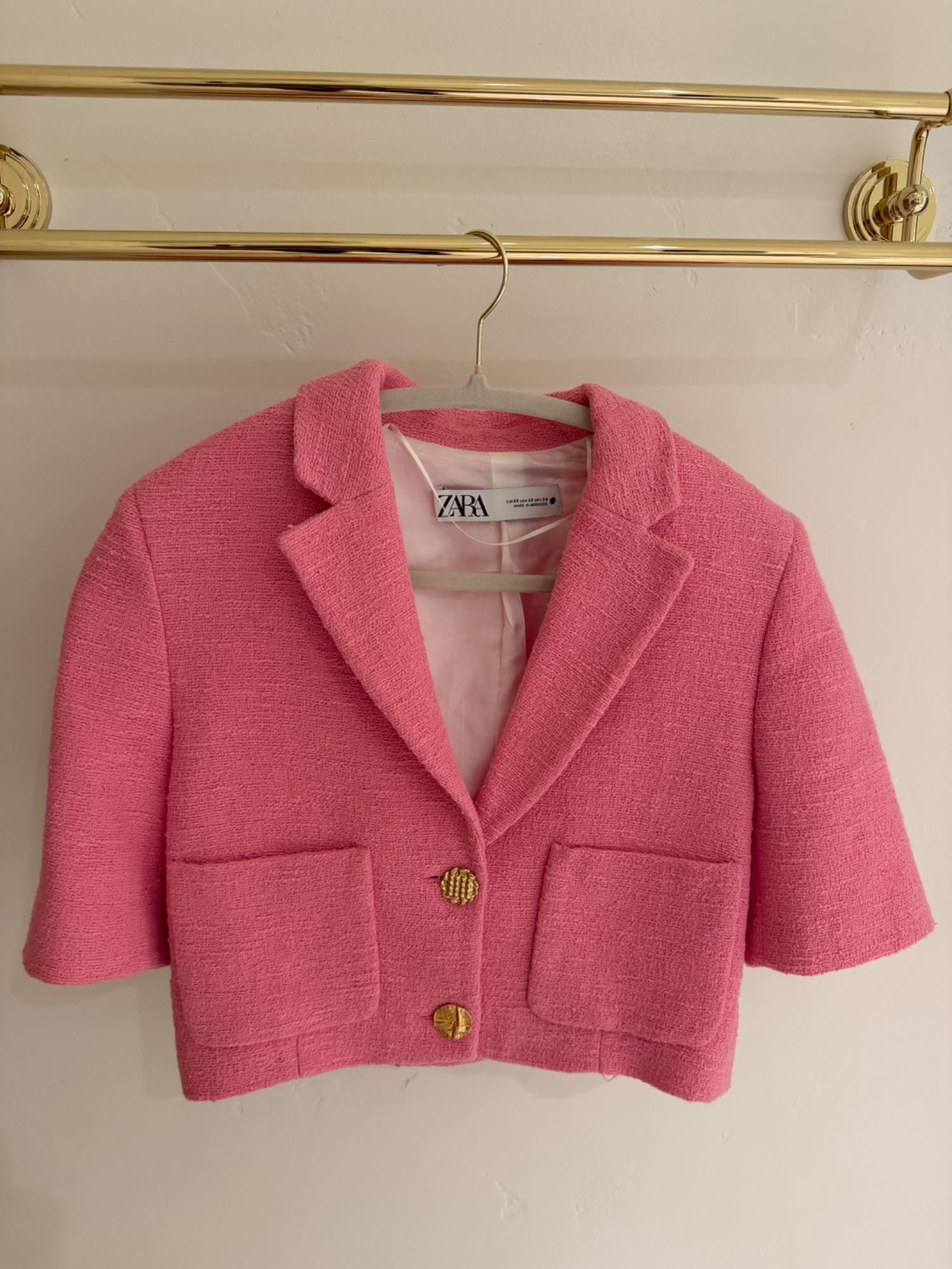 BUTTONED TEXTURED JACKET SECOND HAND | Zara Preowned