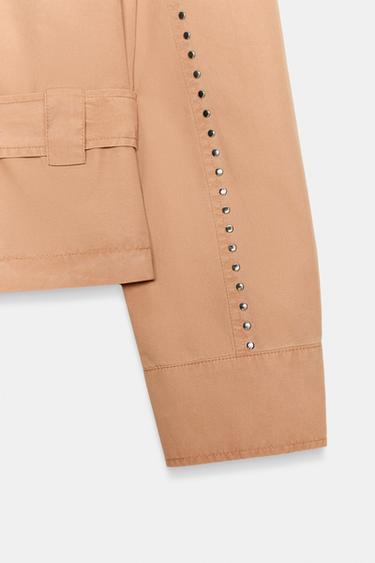 VESTE CLOUS CEINTURE - Pêche de Zara - Image 6