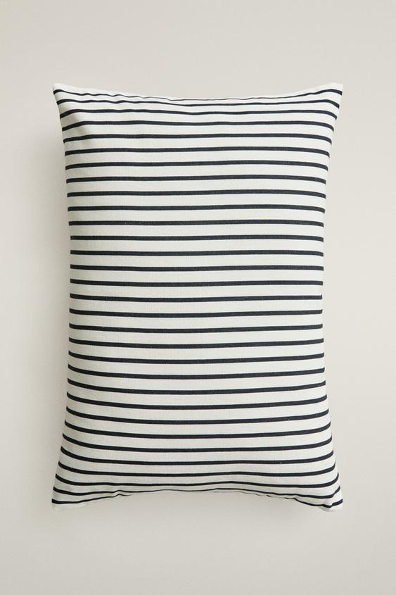 STRIPED CUSHION COVER - White by Zara - Image 0