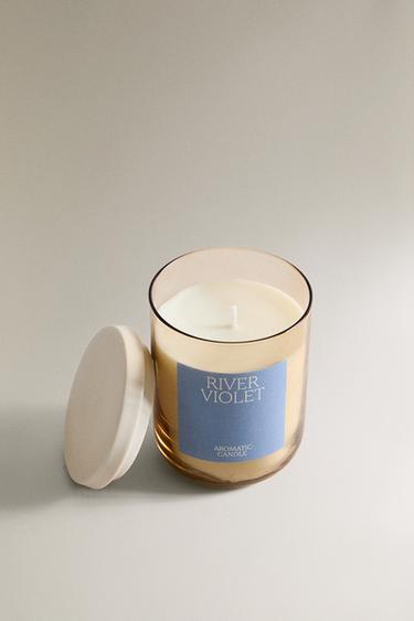 (250 G) RIVER VIOLET SCENTED CANDLE - 683 by Zara - Image 1