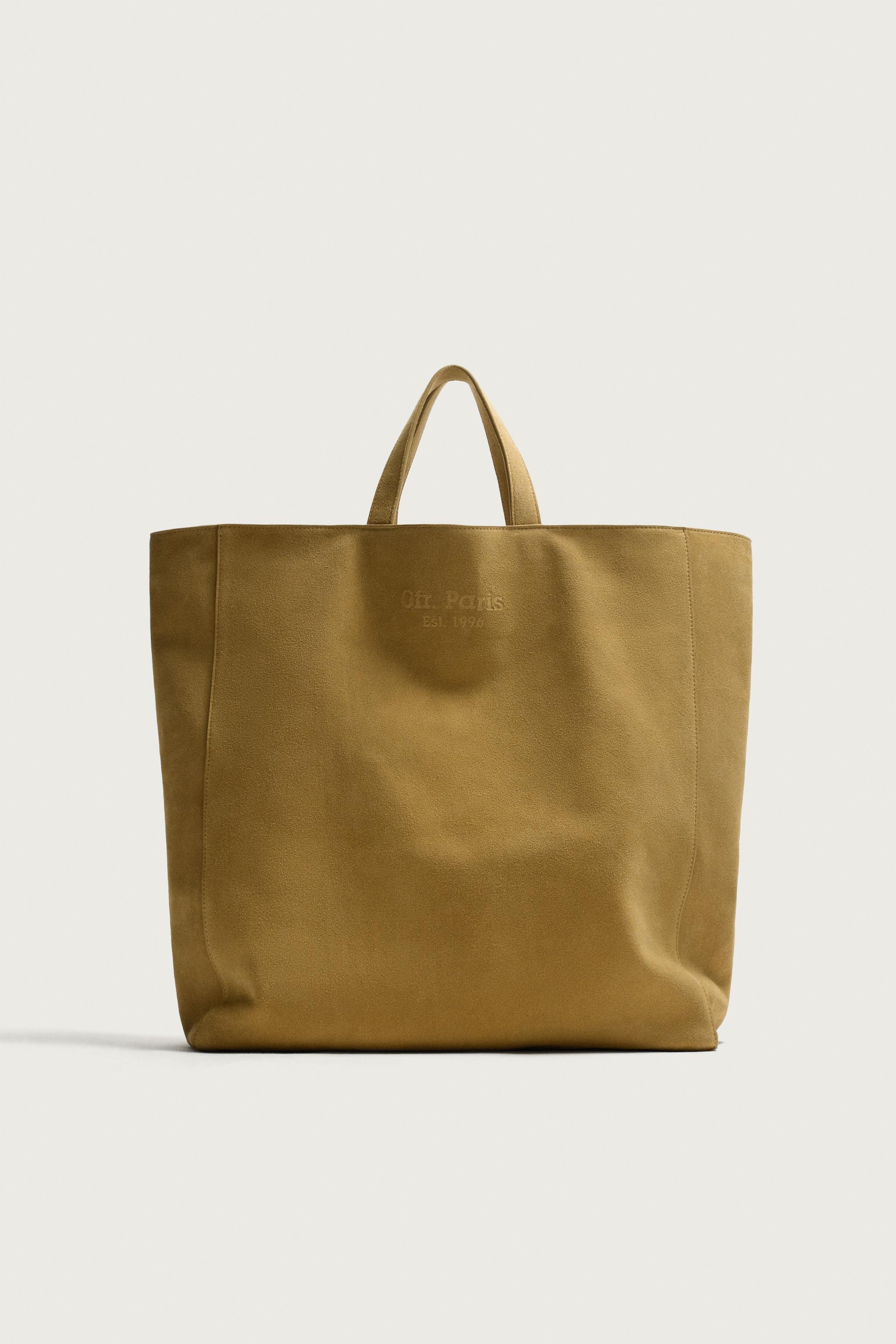 SAC SHOPPER EN CUIR 0FR. PARIS X ZARA