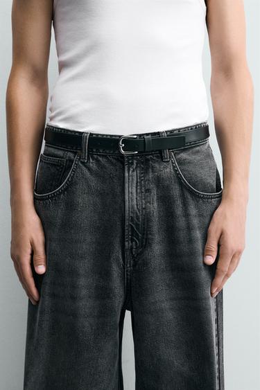 DRESS LEATHER BELT - Black by Zara - Image 0