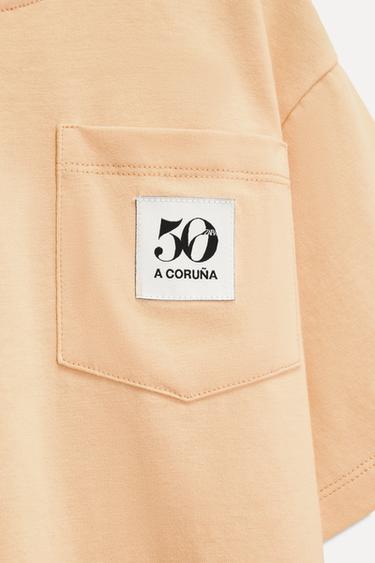 6-14 ANS/ T-SHIRT À POCHE ÉTIQUETTE 50TH ANNIVERSARY - Mandarine de Zara - Image 2