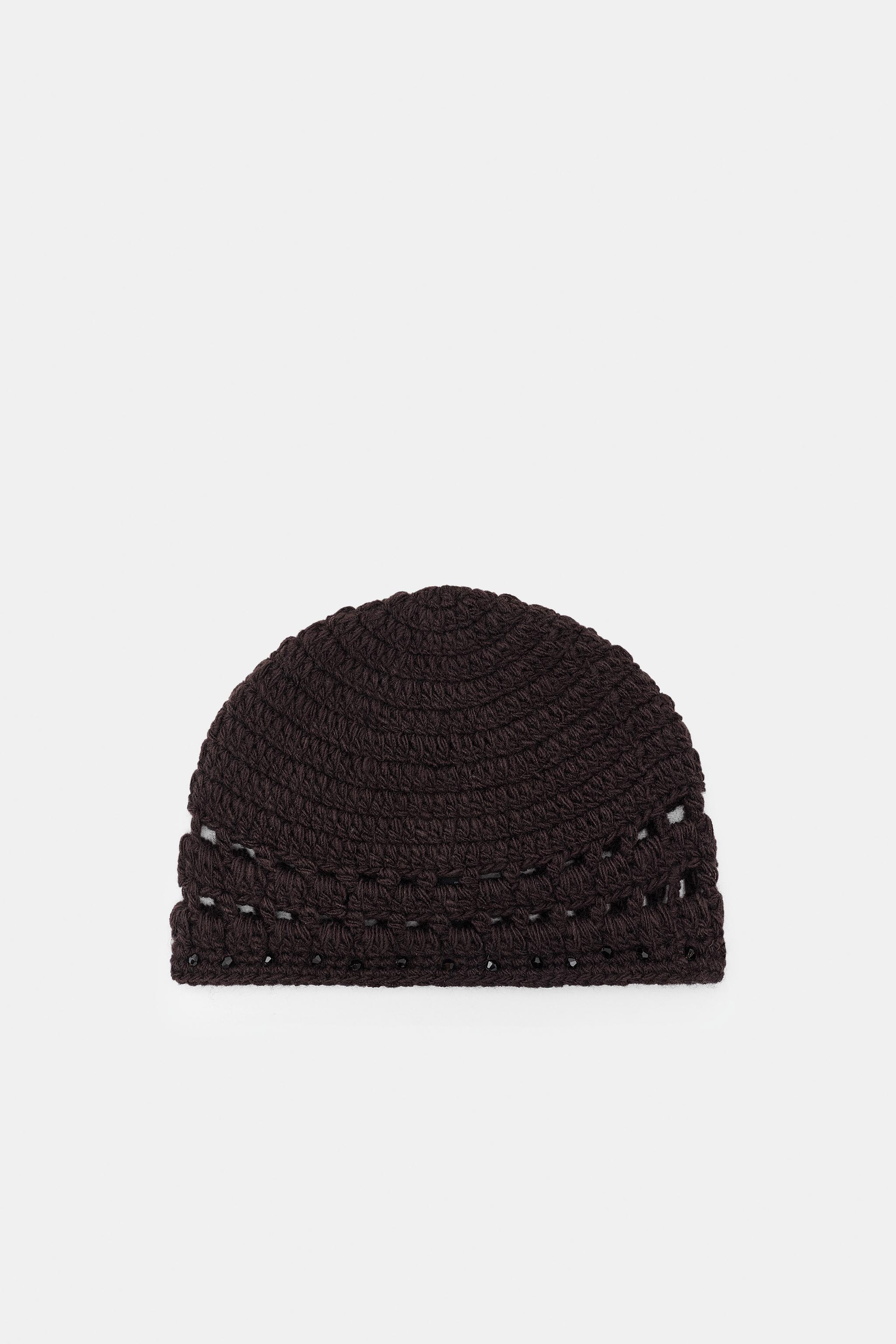 BEADED CROCHET SKULL CAP