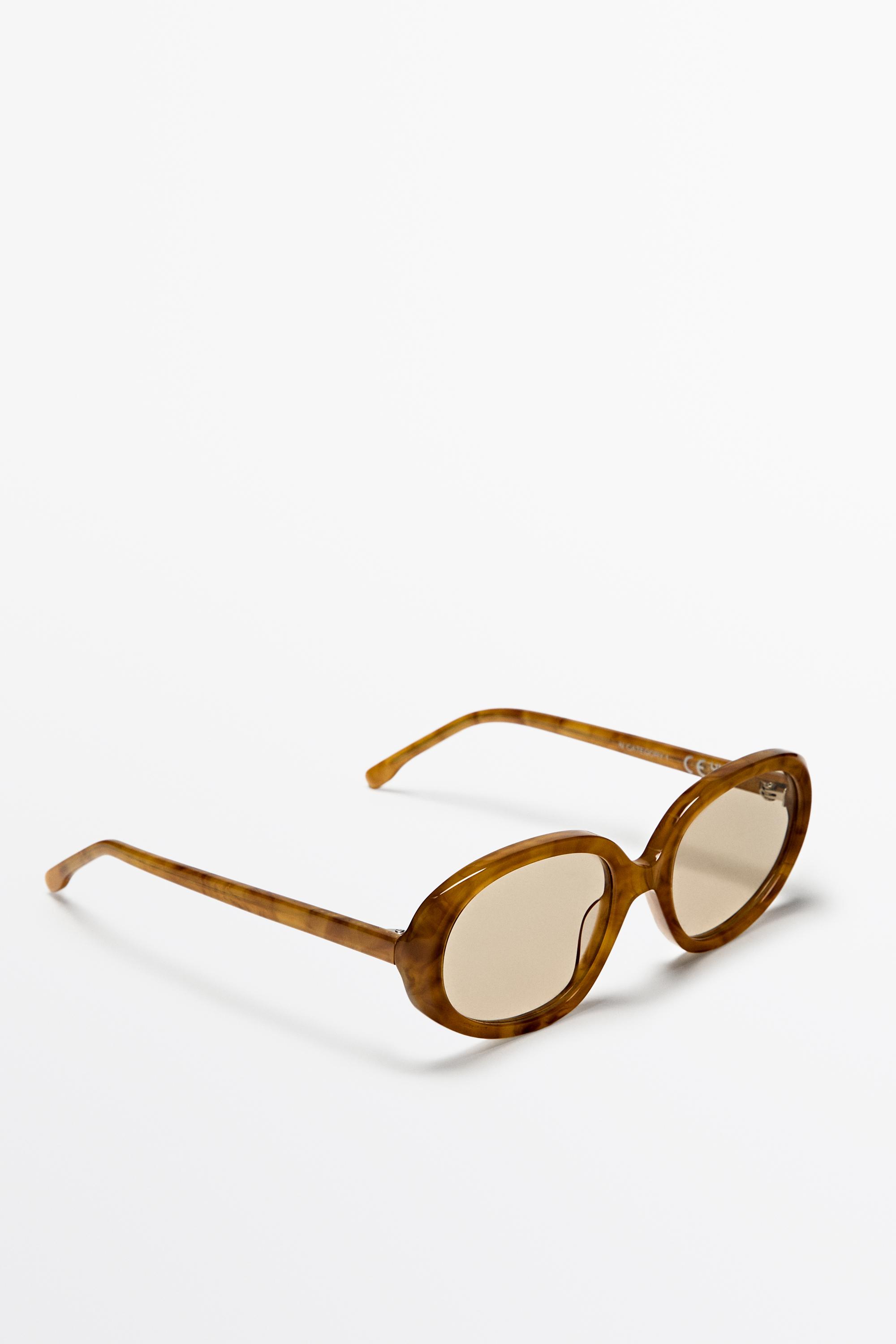 Oval sunglasses — Caramel