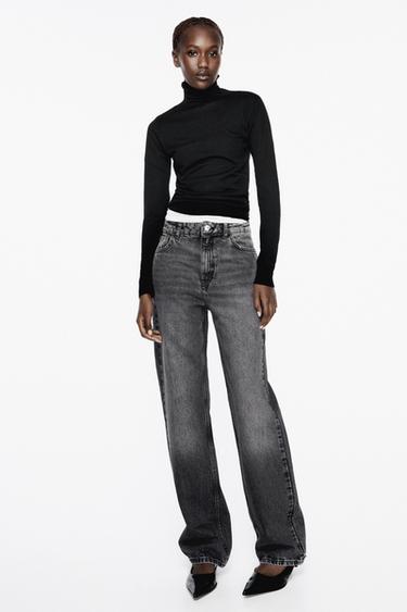 БАЗОВЫЙ СВИТЕР С ВЫСОКИМ ВОРОТОМ — ЧЕРНЫЙ от Zara — изображение 0